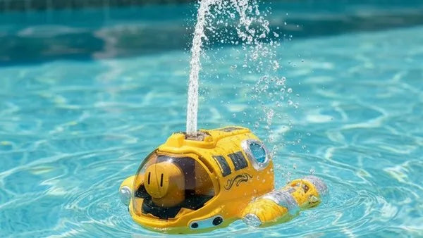 Aqua explorer amarillo chorro agua piscina