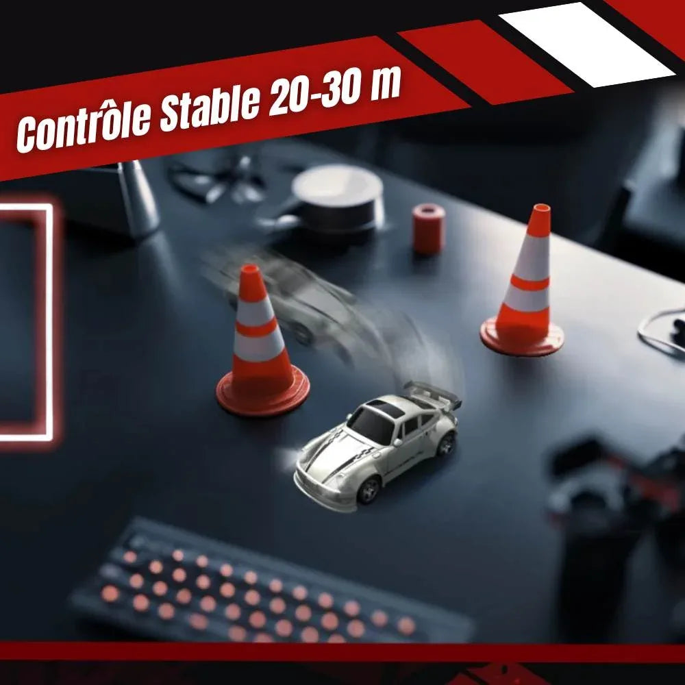 Mini coche RC drift con alcance de hasta 30 metros