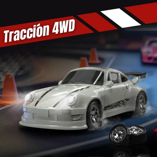 Mini coche RC drift con tracción 4WD