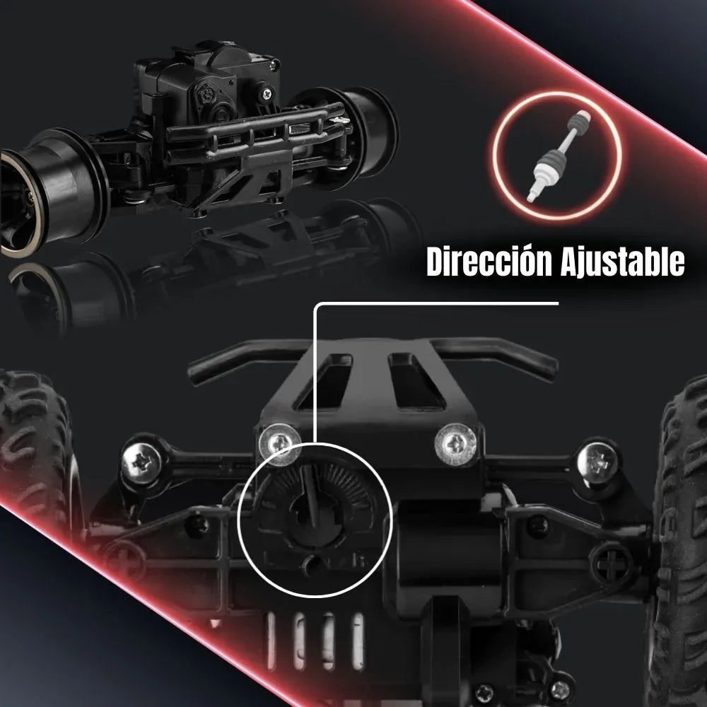 Coche RC TGK-4, dirección ajustable de precisión para mejor manejo