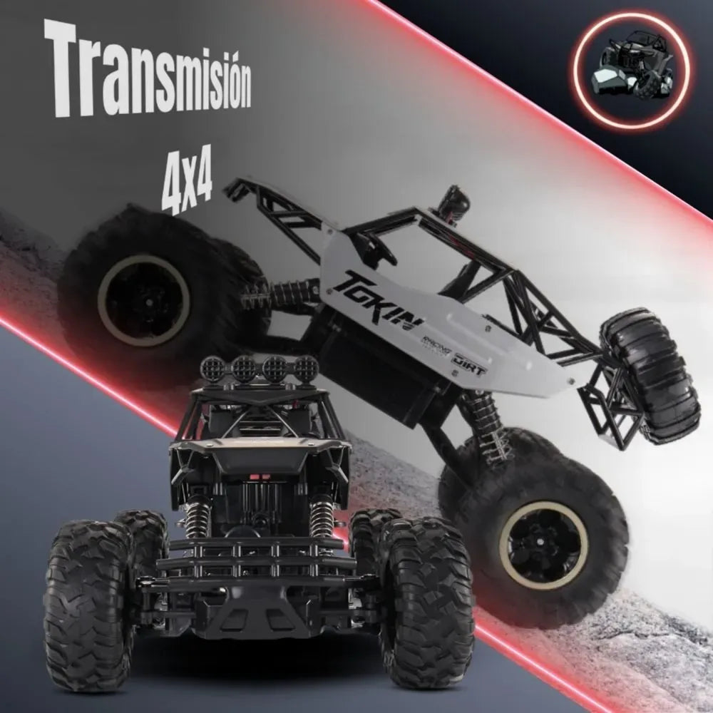 Coche teledirigido TGK-4, transmisión 4x4 de alta tracción
