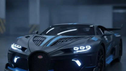 Hypercar 118 primer plano faros led